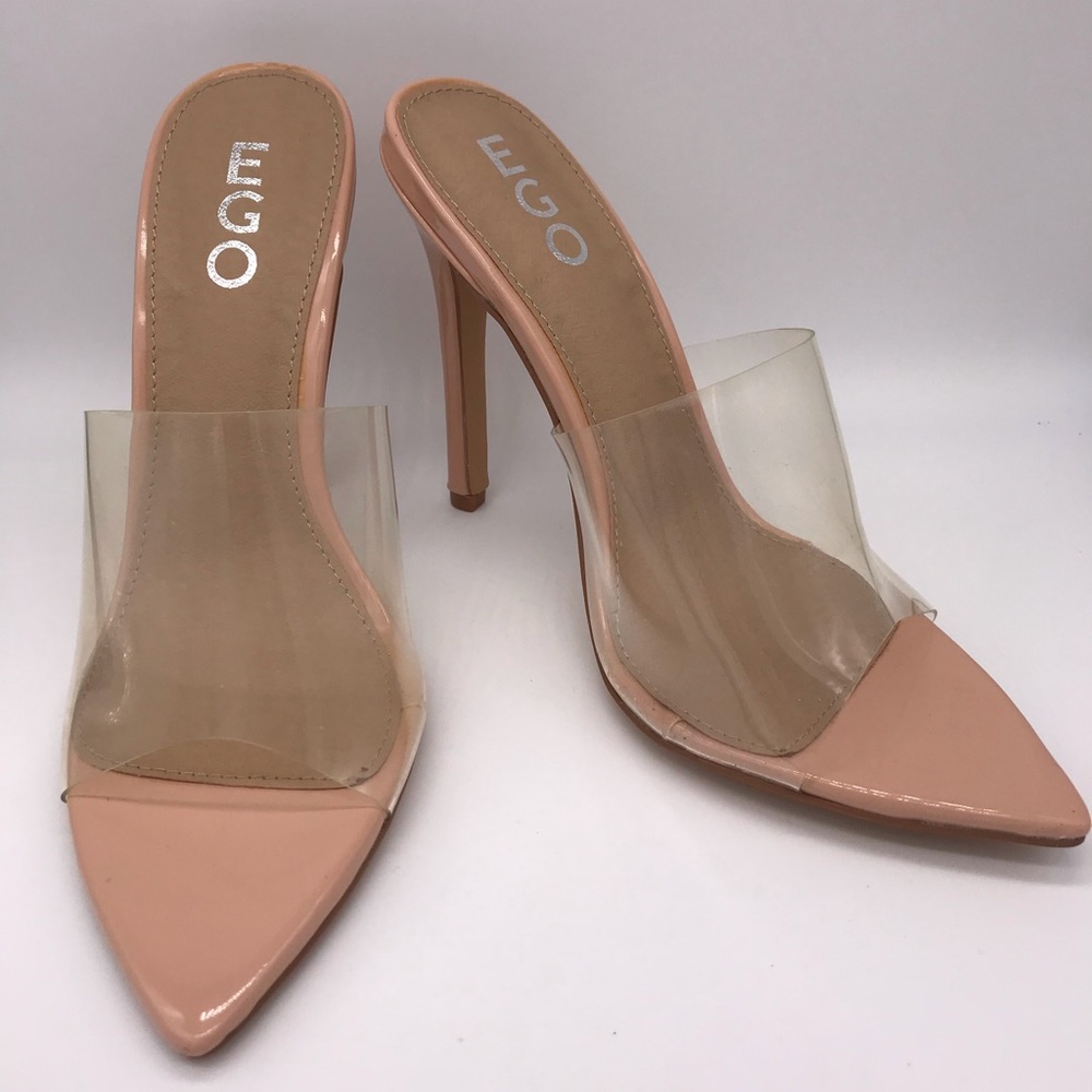NEW Women’s Ego Shoes Neema Perspex Clear Heel 5